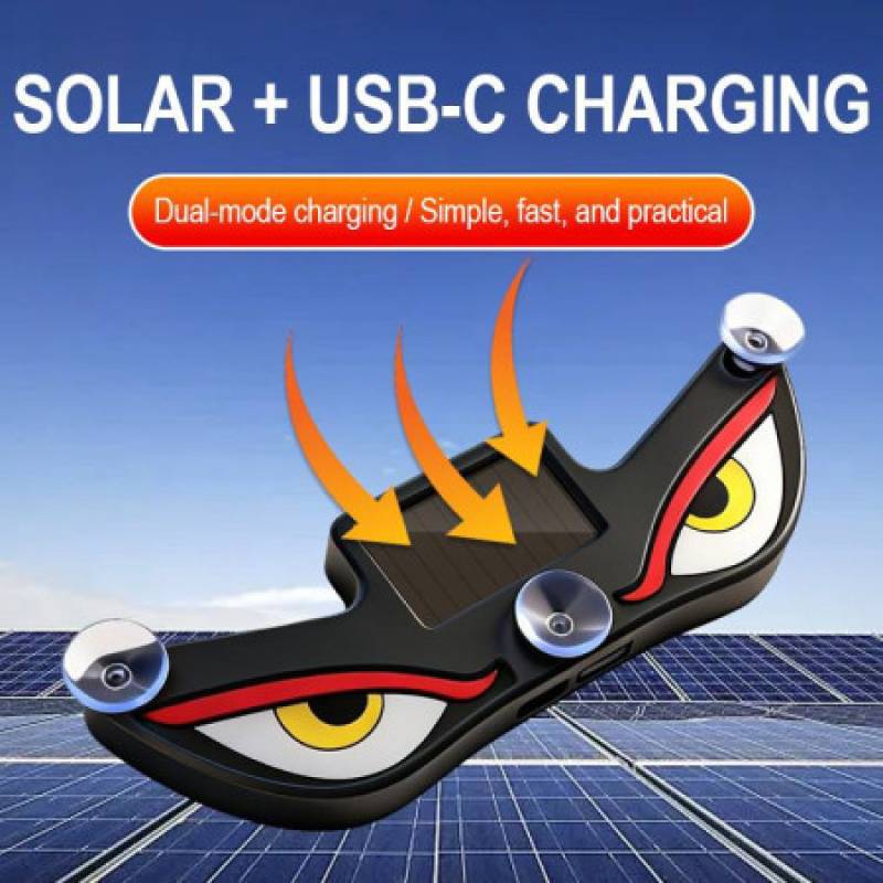 ১ পিছ Solar Demon Eye Warning Light